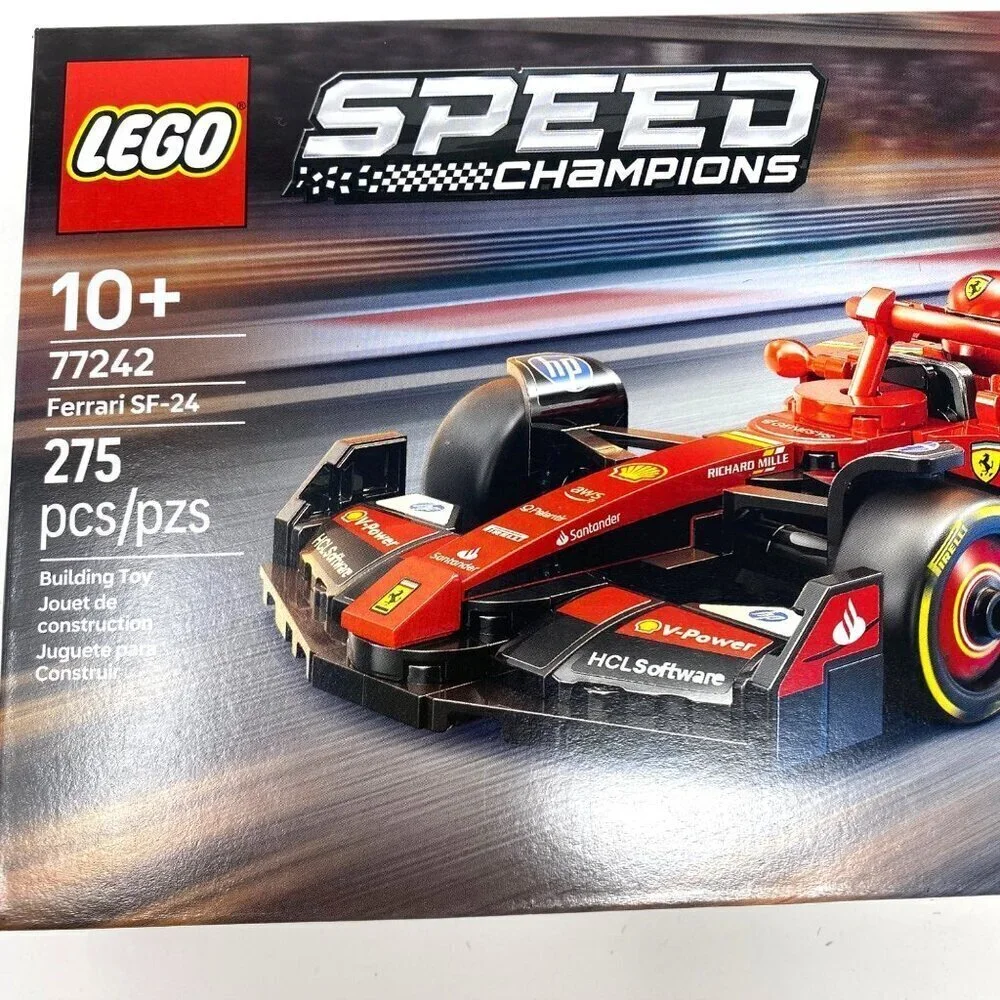 Lego 77242 Speed Champions Ferrari SF-24 F1® Race Car 275 Pcs Ages 10+